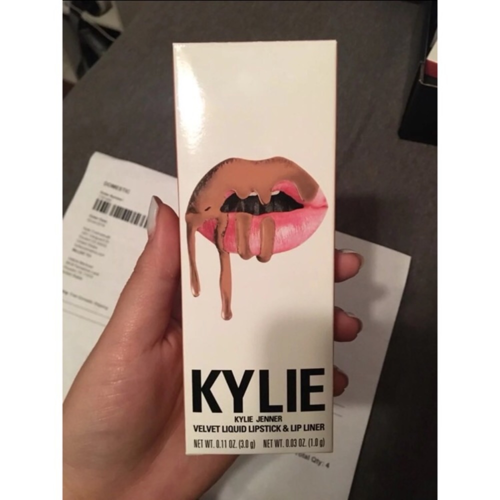 New Kylie Cosmetics BARE liquid lipstick and liner